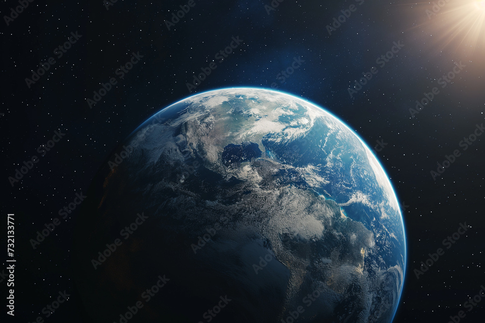 Obraz premium Our Fragile Planet: Earth in Stunning Detail from Space