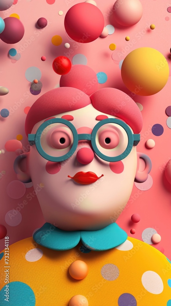 Cartoon digital avatars of Doodle Dotty Cartoon digital avatars of Doodle Dotty