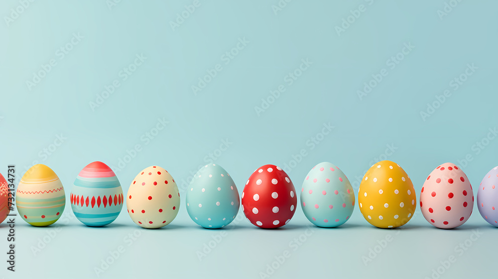 Easter background, many colorful Easter eggs Easter background, many colorful Easter eggs