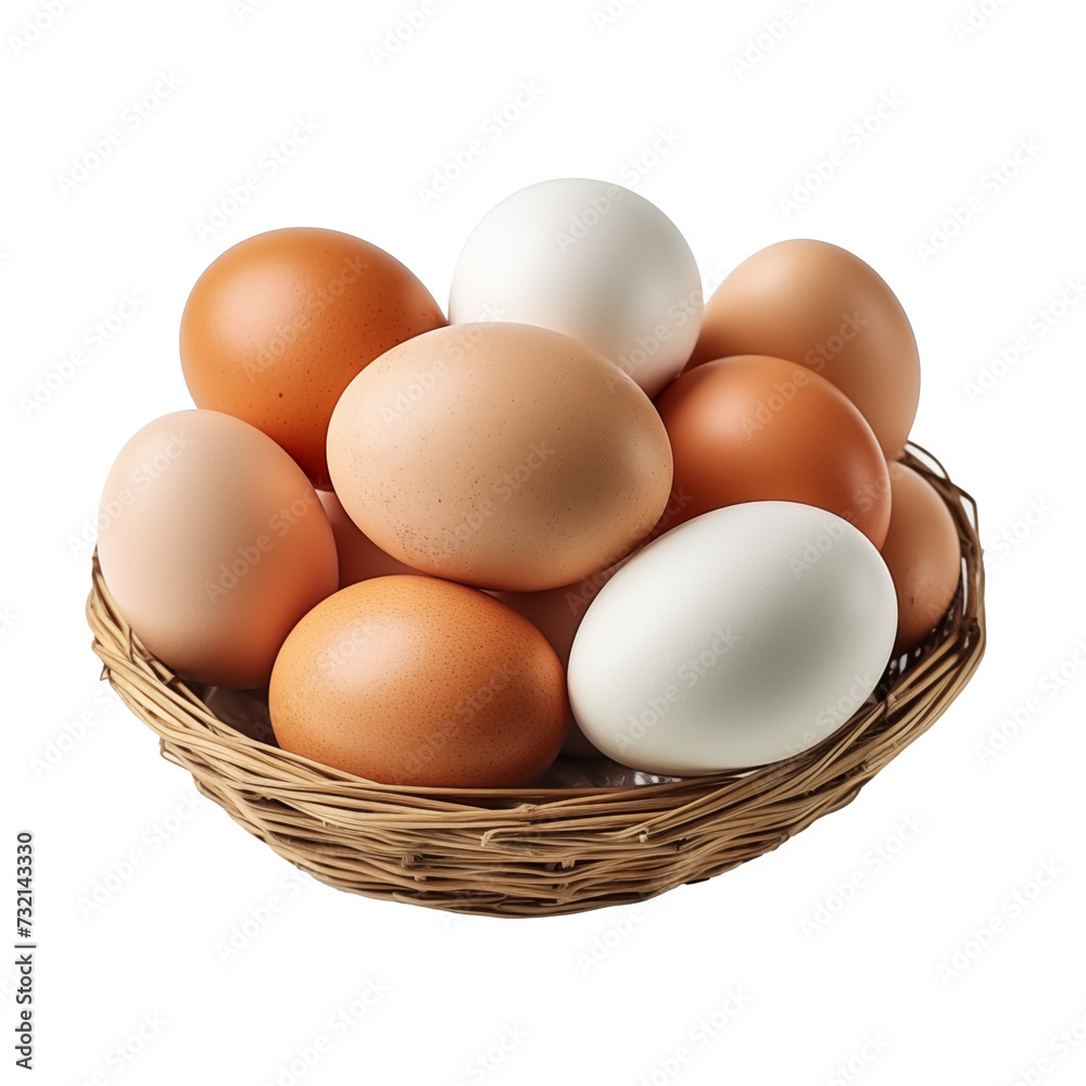 Chicken eggs on transparent background. Chicken eggs on transparent background.