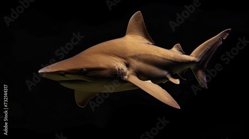 Nurse Shark in the solid black background photo