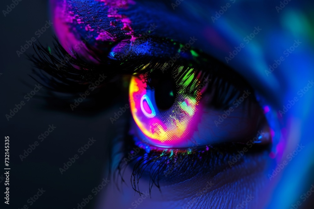 Human Eye Prostaglandin analog eye drop. Eye color vision ...