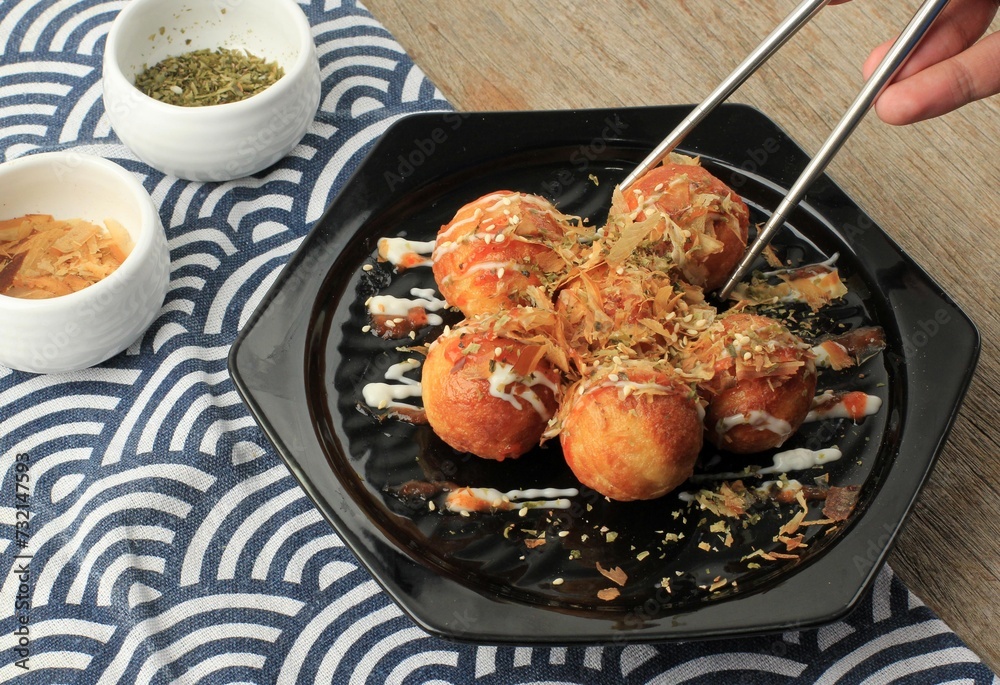 Take Homemade Takoyaki using Stainless Chopstick