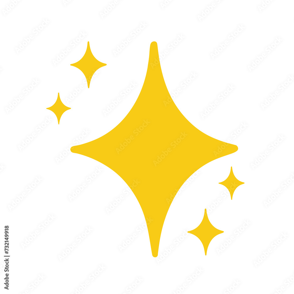 Flash sparkle flat star icon. Flash sparkle flat star icon.