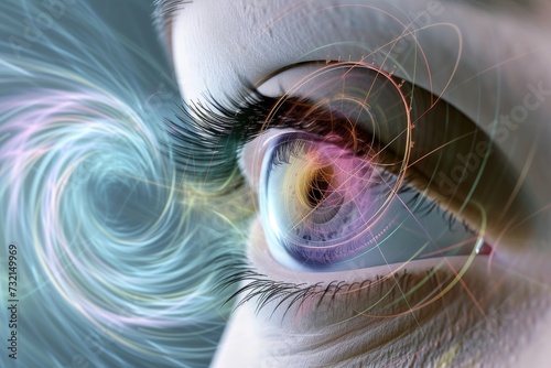Human Cyborg AI Eye deuteranopia. Eye eye muscle optic nerve lens Viral conjunctivitis eye drop color vision. Visionary iris pars plana vitrectomy sight cranial nerve iii eyelashes photo
