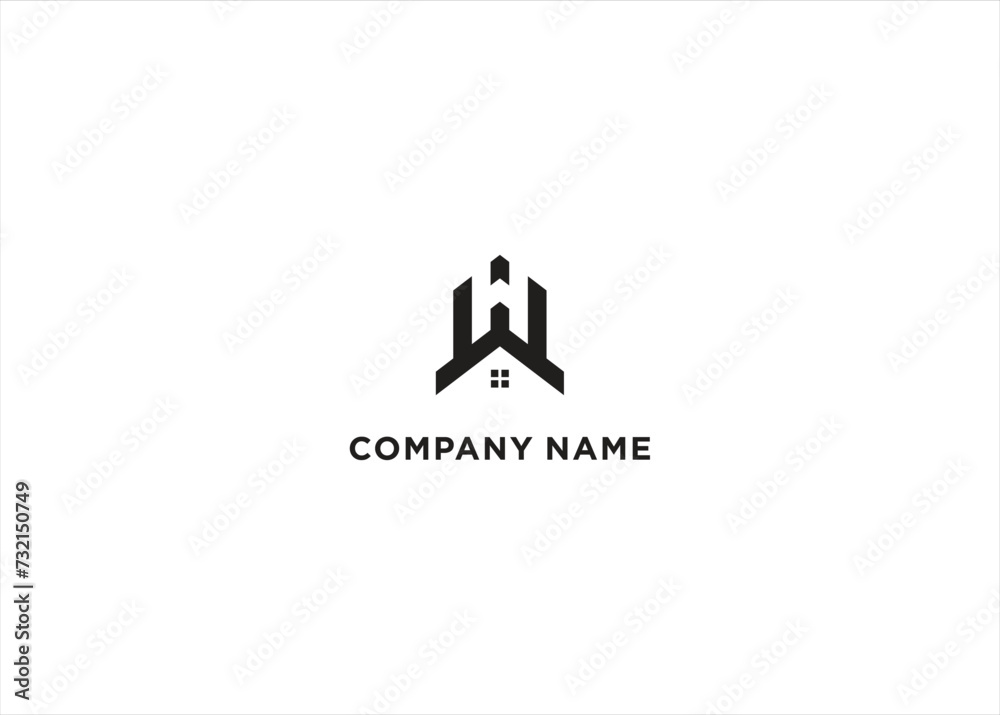 H Home Logo Stock Vector H Home Logo Stock Vector