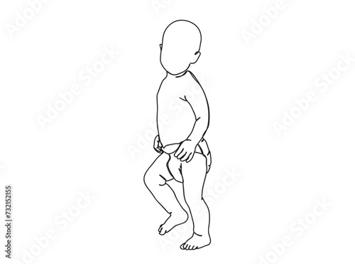 Child Single Line Drawing Ai  EPS  SVG  PNG  JPG zip file