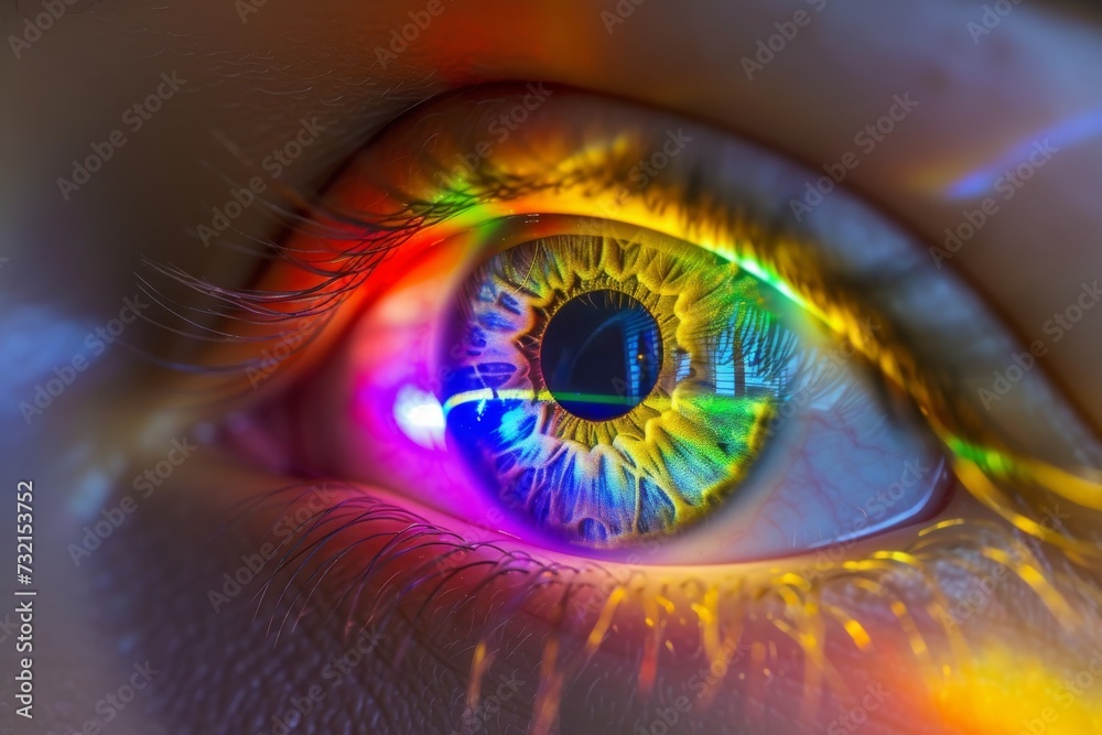 Human AI Eye v1. Eye brown eye optic nerve lens pupillometry