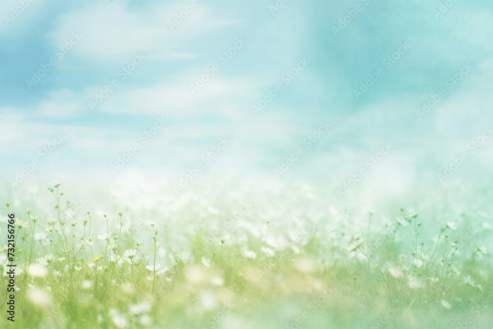abstract flower, pastel color, daisy field, spring concept background. 