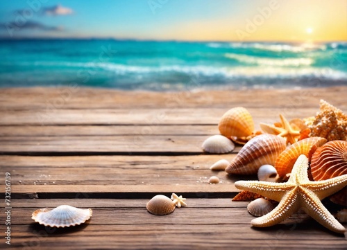 Summer background with copy space.