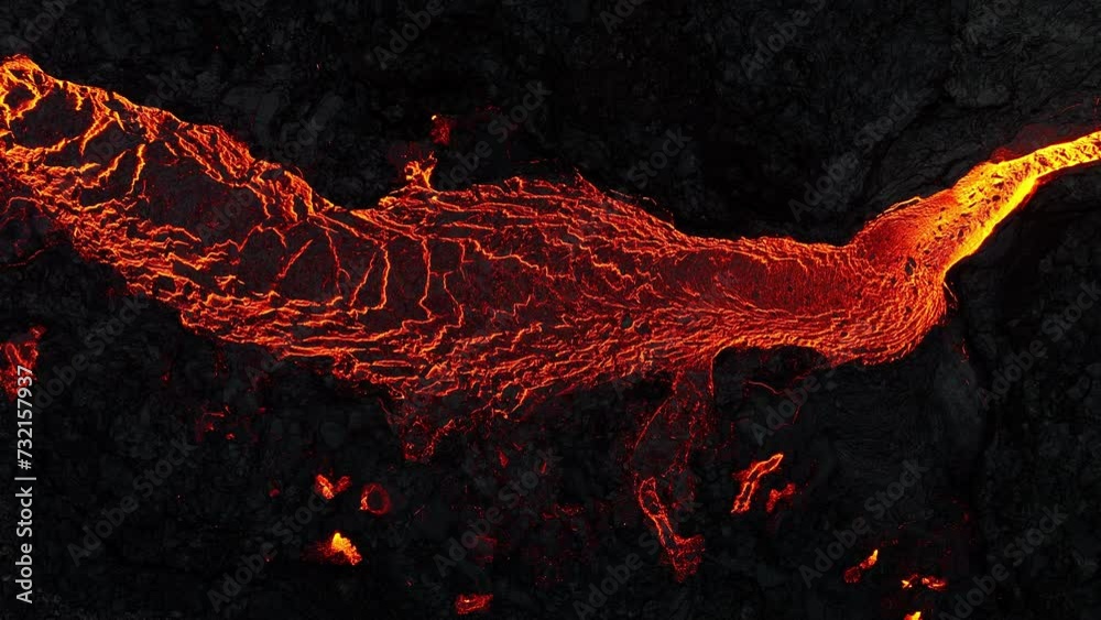 Volcano Rumbling Earthquake Rumbled Eruption Incredible aerial of the dramatic volcanic eruption of the Litli Hrutur ...