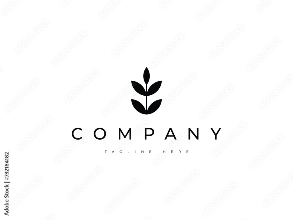 creative sprout leaf eco logo design creative sprout leaf eco logo design