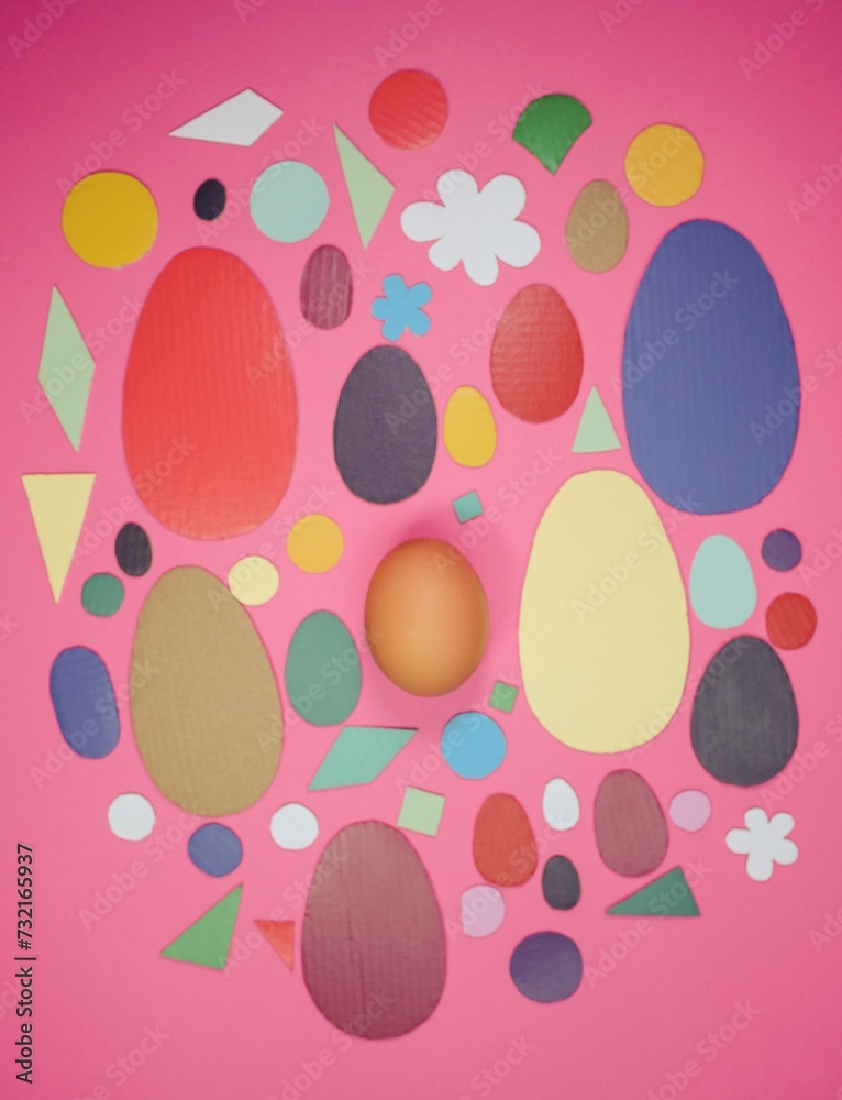 abstract handmade Easter card abstract handmade Easter card