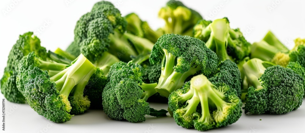 Broccoli, a green leaf vegetable, is commonly used as an ingredient in recipes. It's a staple food in many cuisines and is known for its natural and healthy properties. Broccoli, a green leaf vegetable, is commonly used as an ingredient in recipes. It's a staple food in many cuisines and is known for its natural and healthy properties.