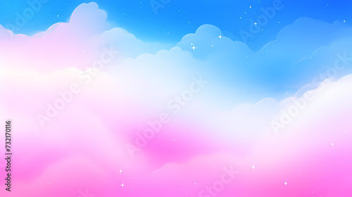 Mysterious star themed gradient background with countless twinkling stars