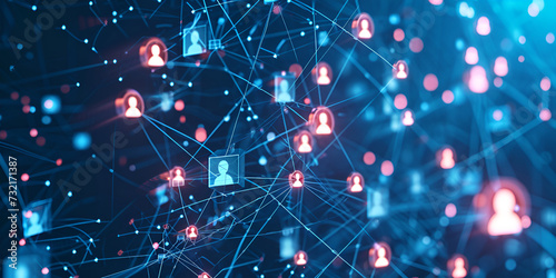Nodes of Network, Digital Data , crypto currency, wireless, trends, services,  reduce risks of fraud by using blockchain technology, transparent information sharing within a business network