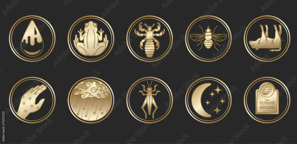 The Ten Plagues of Egypt - Gold Gradient The Ten Plagues of Egypt - Gold Gradient