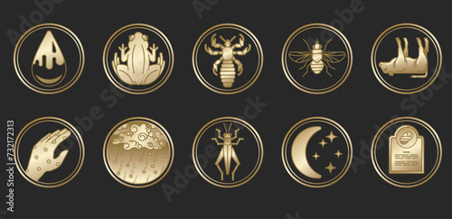 The Ten Plagues of Egypt - Gold Gradient