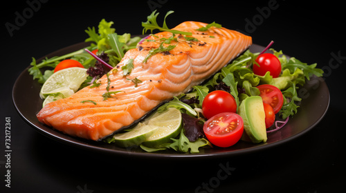 Grilled Salmon With Fresh Garden Vegetables