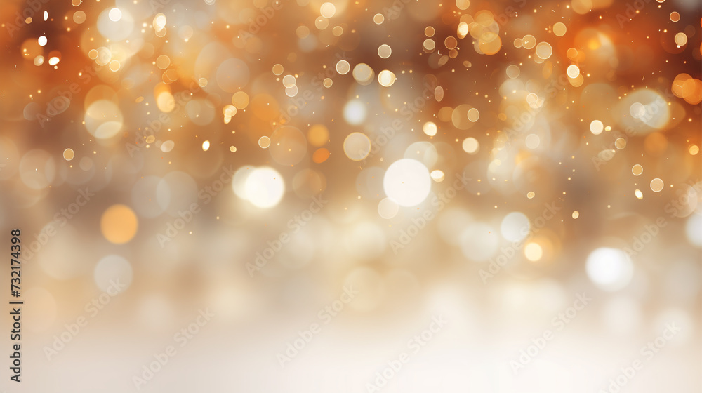 Vibrant Christmas bokeh in gold and white, minimalist elegance with captivating light. Vibrant Christmas bokeh in gold and white, minimalist elegance with captivating light.
