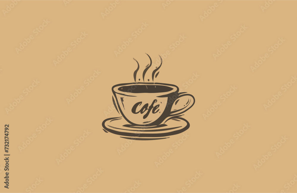 Obraz premium Coffee vector design illustration