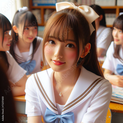 教室の女子学生