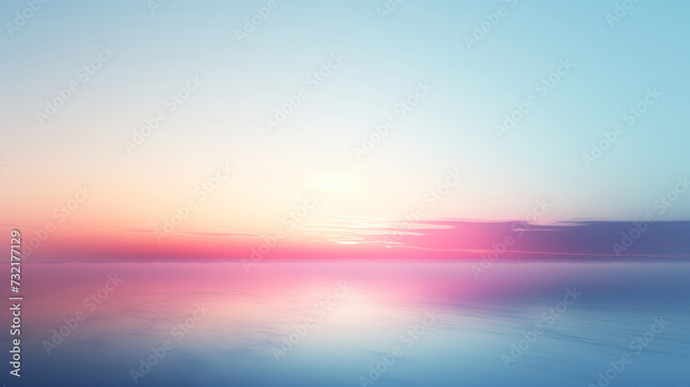 Pastel Sunrise Over Calm Sea