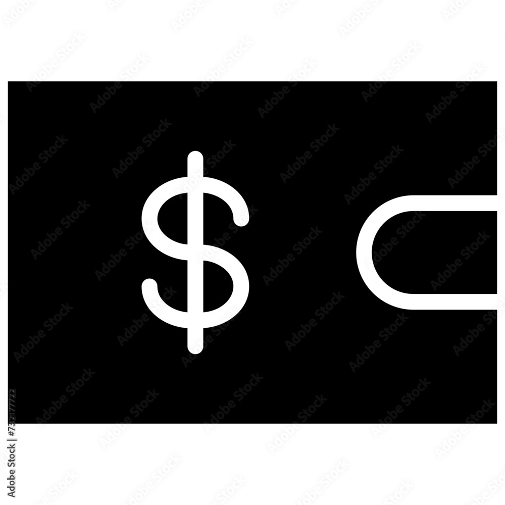 Wallet Glyph Icon Wallet Glyph Icon