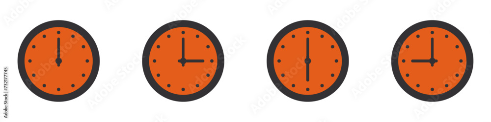 Clock time sign icon vector illustration design Clock time sign icon vector illustration design