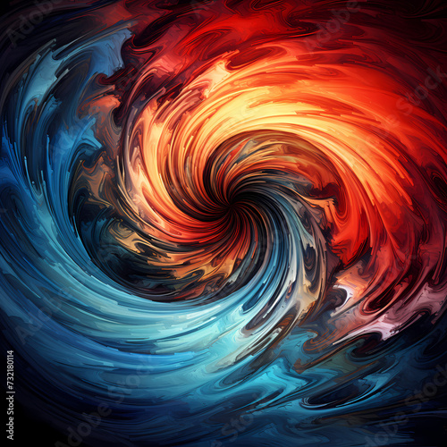 Abstract digital art with swirling patterns. 