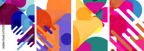 Geometric elements abstract backgrounds for wallpaper, business card, cover, poster, banner, brochure, header, website