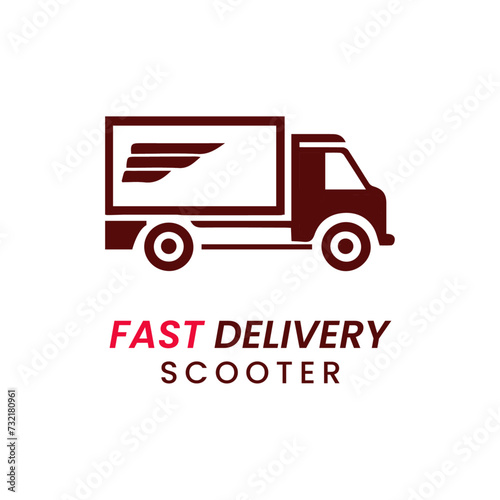 Express delivery logo  delivery courier logo icon design template