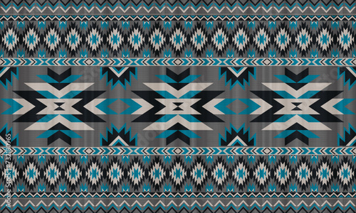 American tribal ethnic native pattern.Traditional Navajo,Aztec,Apache,Southwest and Mexican style fabric pattern.Abstract vector motifs pattern.For fabric,clothing,blanket,carpet,woven,wrap,decoration