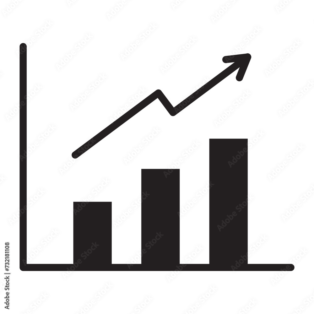 Graphs icon. Graphs icon.