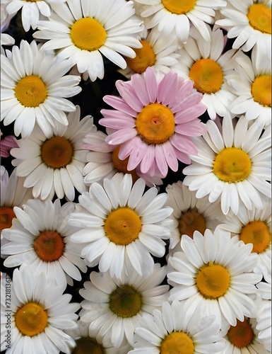 daisies flower background wallpaper Generative AI 