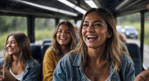 group of people in the subway