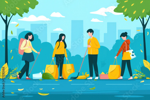 Purpose: Organize regular clean-up events to beautify public spaces in the community