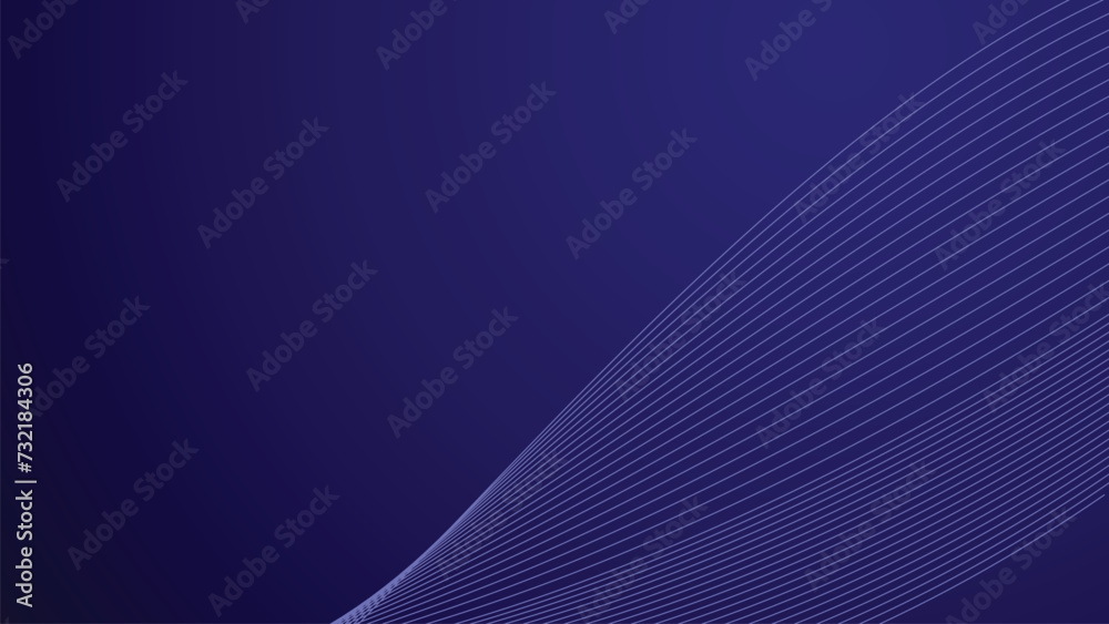 Blue gradient with curve line background wallpaper vector image for backdrop or presentation

