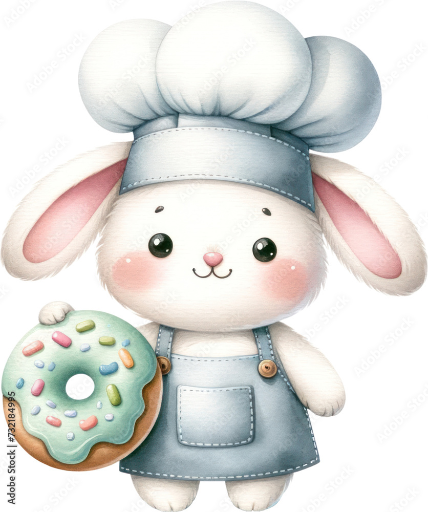 Adorable Bunny Chef Clipart by Chef Hoppington - Culinary Rabbit PNG Illustration Adorable Bunny Chef Clipart by Chef Hoppington - Culinary Rabbit PNG Illustration