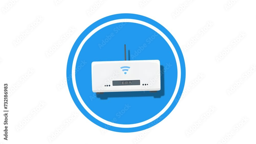 Router Icon of nice animated for your videos easy to use with ...