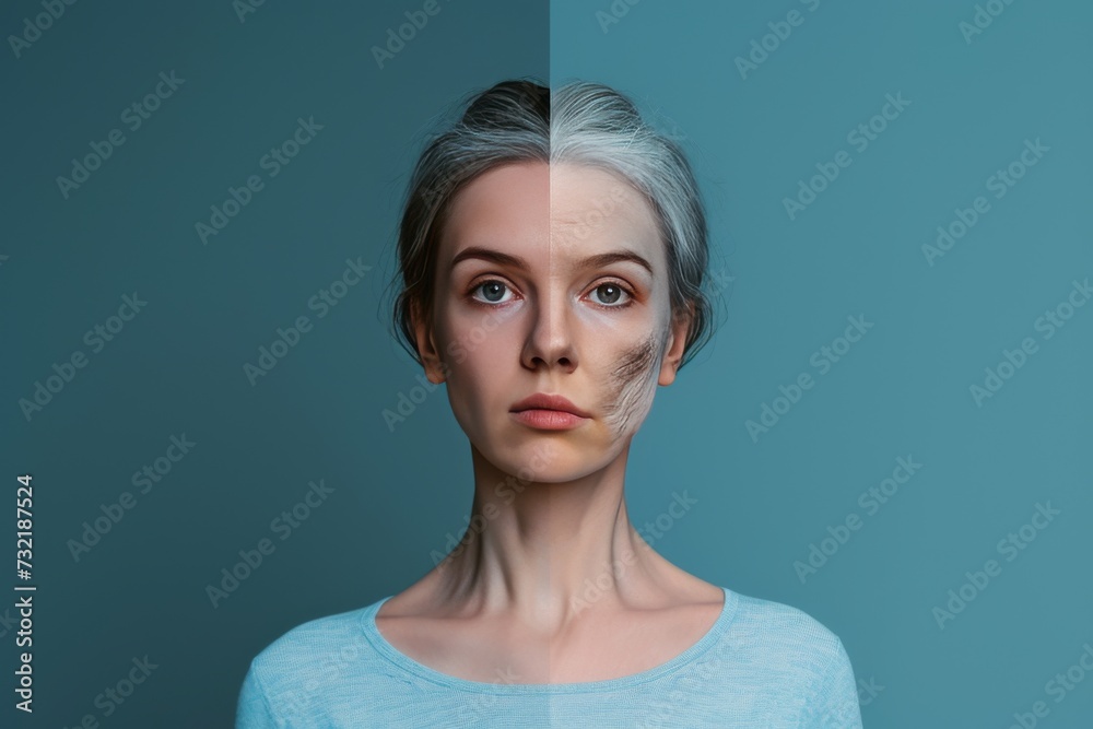 Aging hollowed cheeks. Young to old generation cross linking. Less Wrinkles, deep wrinkle treatment, skin firmness, lines through skin care, anti aging cream, gray hair care and facial contouring Aging hollowed cheeks. Young to old generation cross linking. Less Wrinkles, deep wrinkle treatment, skin firmness, lines through skin care, anti aging cream, gray hair care and facial contouring