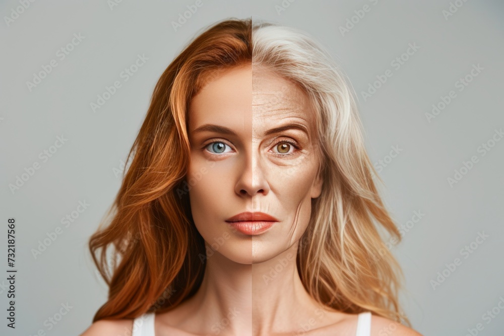 Aging comforter. Comparison young to old generation fearless. Less Wrinkles, brow, baby girl, lines through skin care, anti aging cream, longevity and Plastic surgery Aging comforter. Comparison young to old generation fearless. Less Wrinkles, brow, baby girl, lines through skin care, anti aging cream, longevity and Plastic surgery