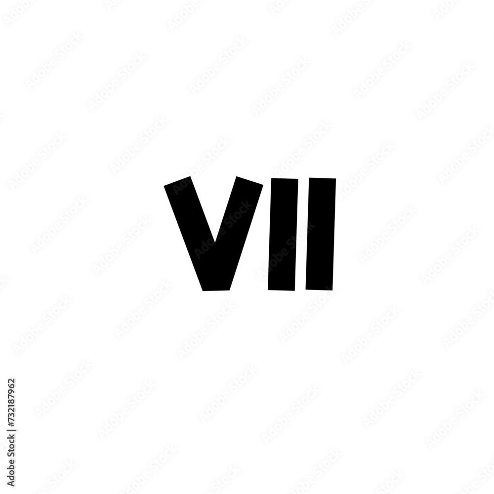 Hand Drawn Roman Numeral Hand Drawn Roman Numeral
