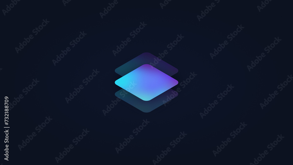 4K Ultra HD abstract geometric luxury wallpaper with stacked objects on ...
