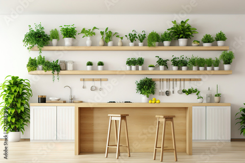 modern kitchen counter.