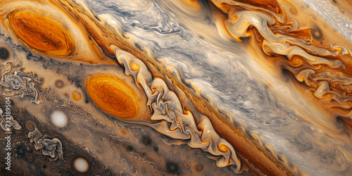Fluid Blur Texture In The Style Of The Surface Of Jupiter Created Using Artificial Intelligence