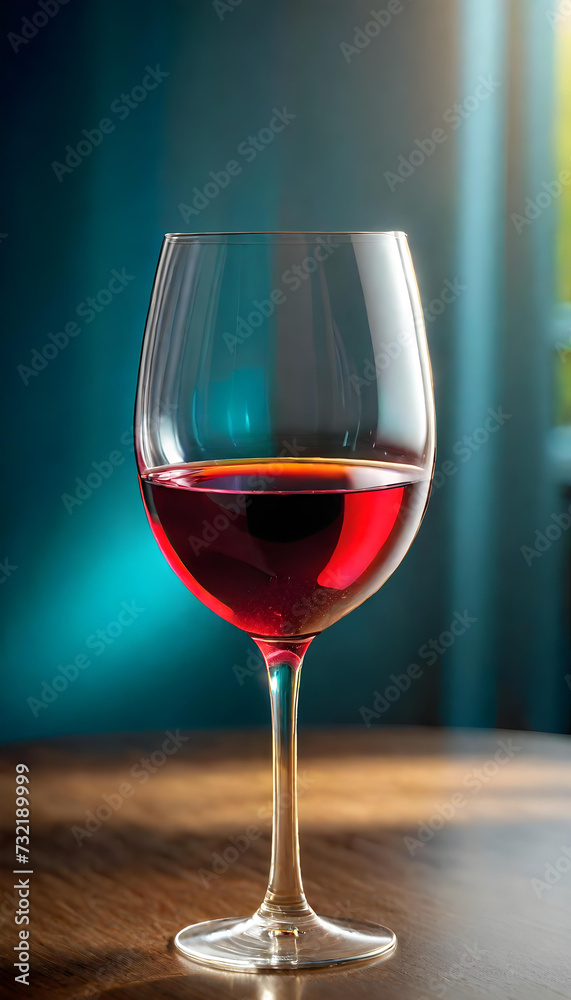 Wine. Glass. Table. Drink. Beverage. Red Wine. White Wine. Alcohol. Relaxation. Celebration. Toast. Cheers. Fine Dining. Winery. Elegant. AI Generated.
