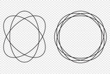 Abstract random circles geometric circular element