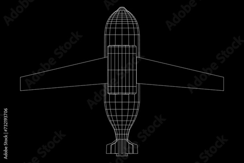 Aerial Weapon Guided Smart Bomb with Wings