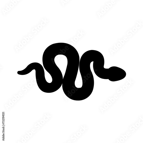 Vector solid black icon for Slither